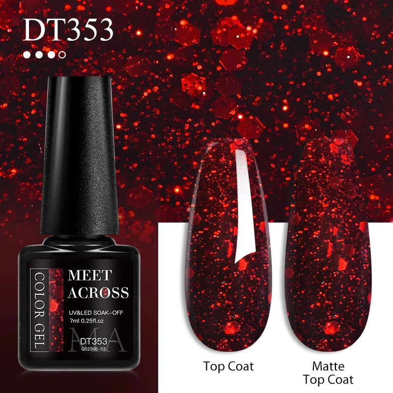 Crystal Red Soak-Off UV Gel - Nail Art Essential