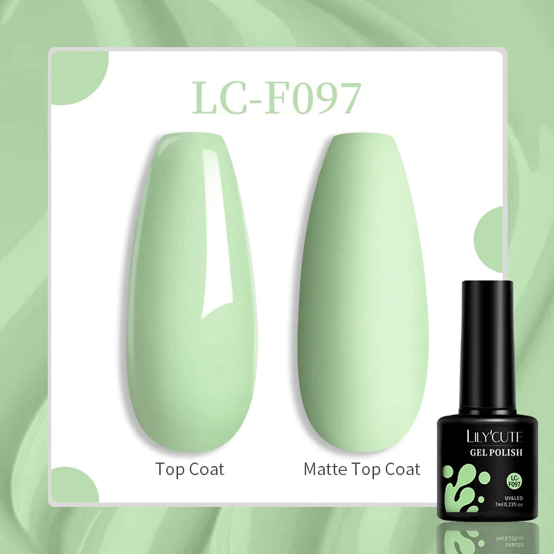 Vibrant LILYCUTE 129 Colors Gel Polish - 7ML Perfection