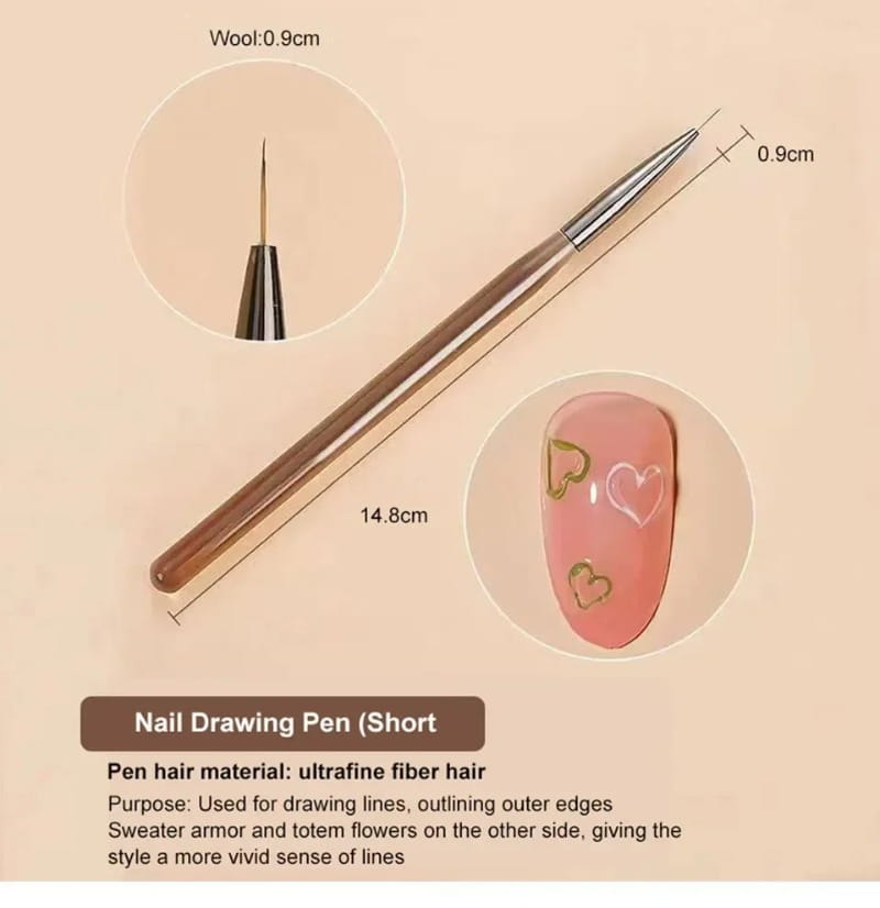 Elevate Your Nail Art: 9PCS UV Gel Brush Set