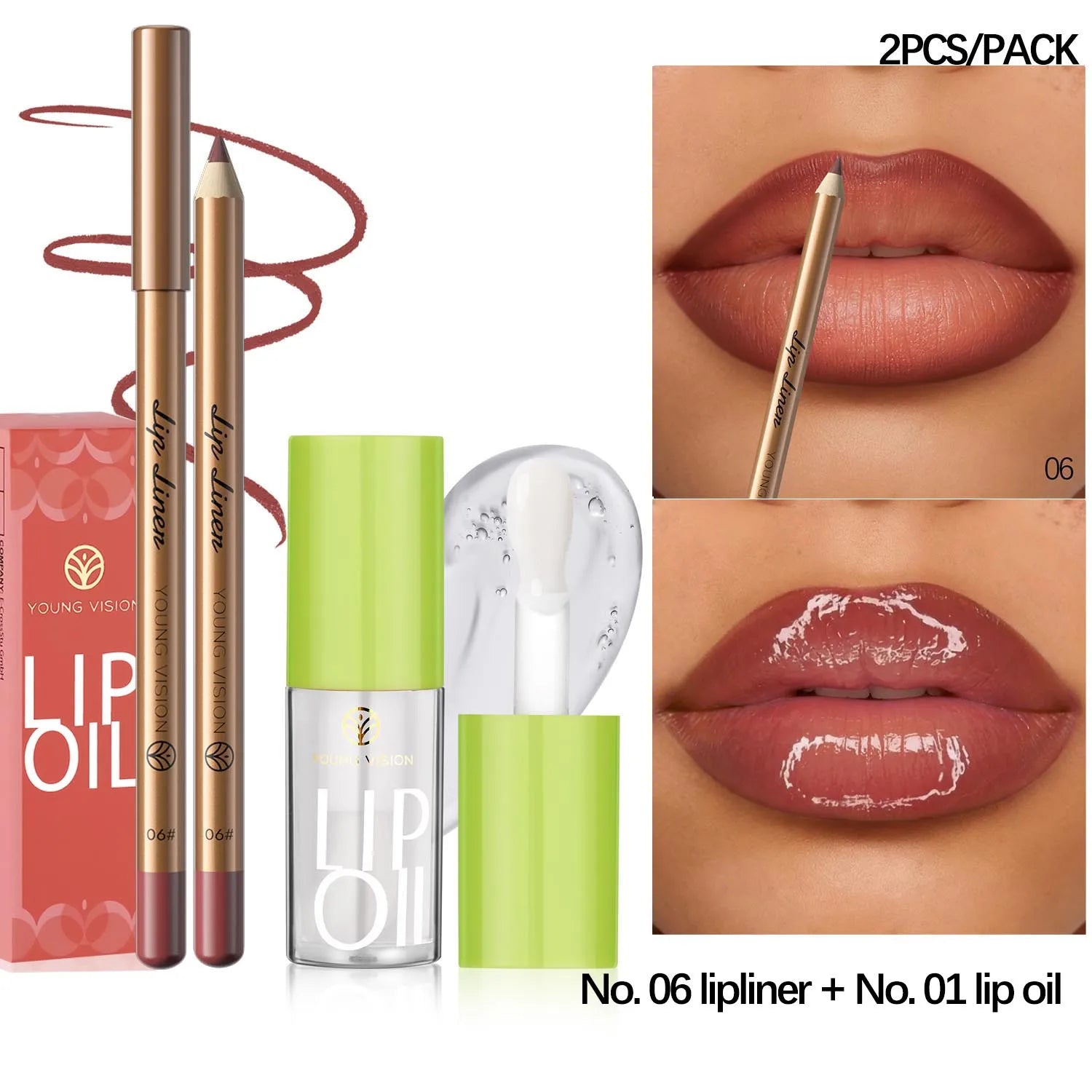 Elevate Your Look: USHAS 12-Color Lipstick & Liner Duo