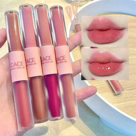 Long-Lasting Double End Lip Gloss: Gloss & Matte Finish