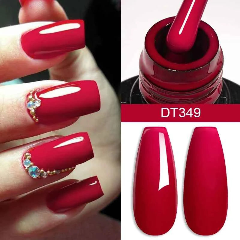 Crystal Red Soak-Off UV Gel - Nail Art Essential