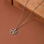 Forever Love Heart & Moon Necklace for Mom & Daughter