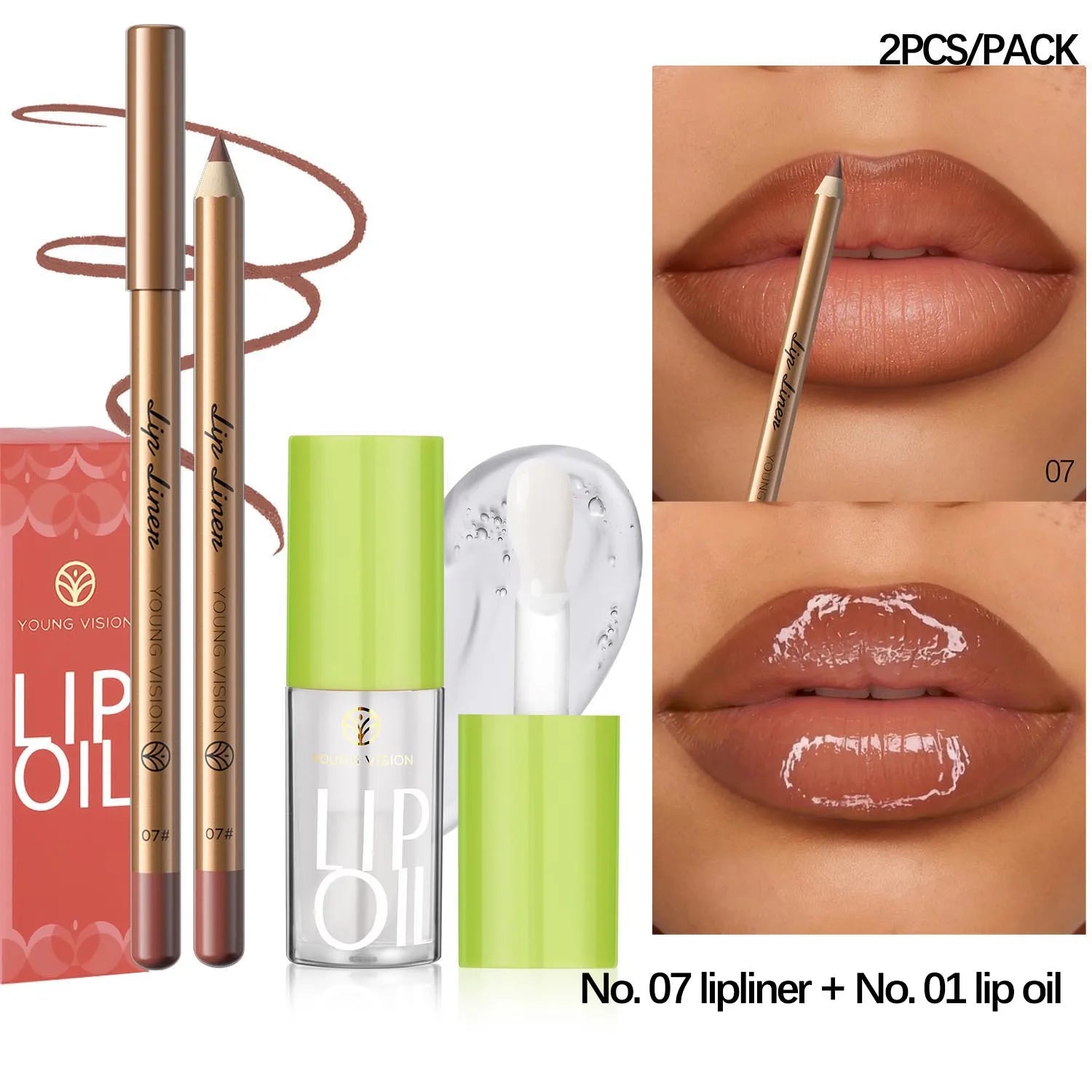 Elevate Your Look: USHAS 12-Color Lipstick & Liner Duo