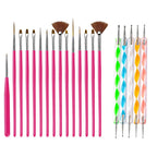 Precision Nail Art Brush Set: 5/20 Pcs for Masterful Designs