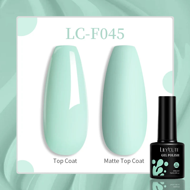 Vibrant LILYCUTE 129 Colors Gel Polish - 7ML Perfection