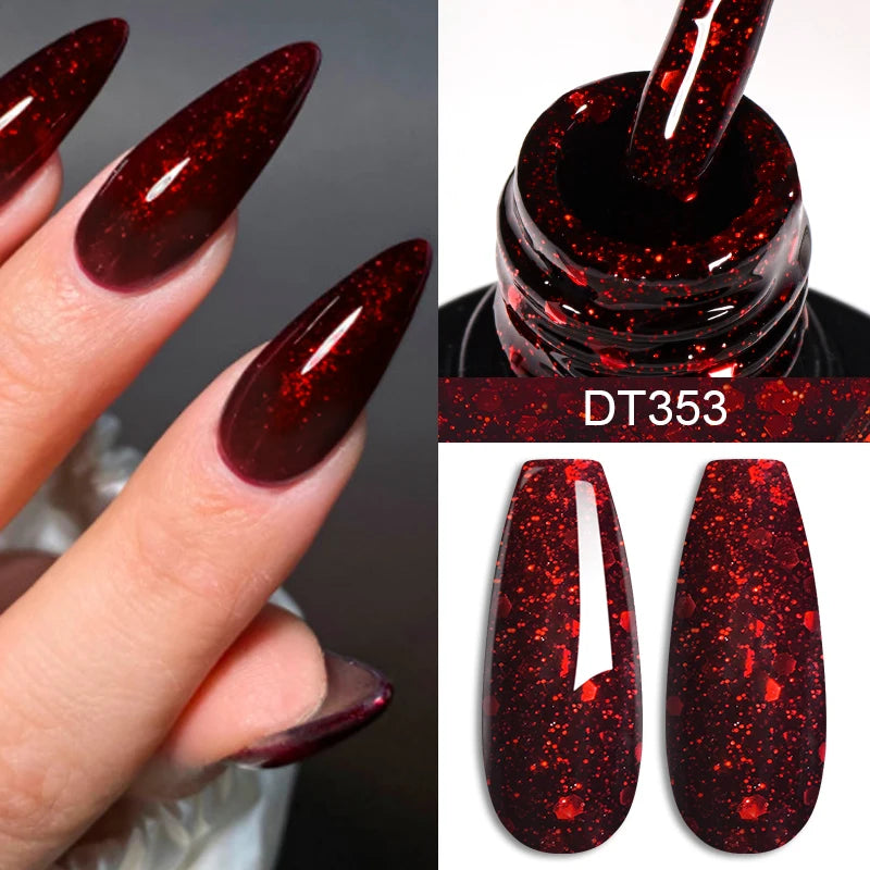 Crystal Red Soak-Off UV Gel - Nail Art Essential