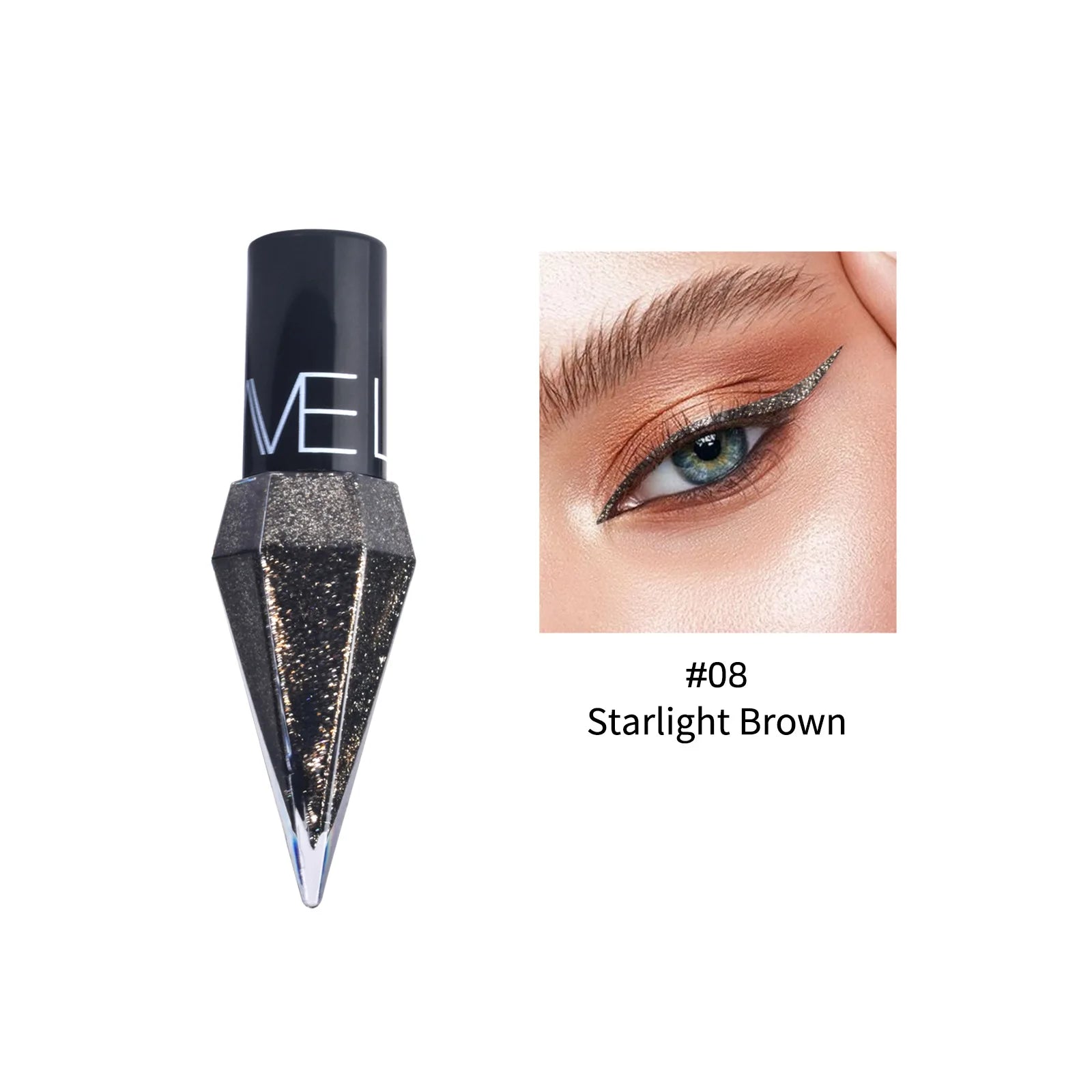 Diamond Sparkling Liquid Eyeliner: Quick-Dry & Waterproof