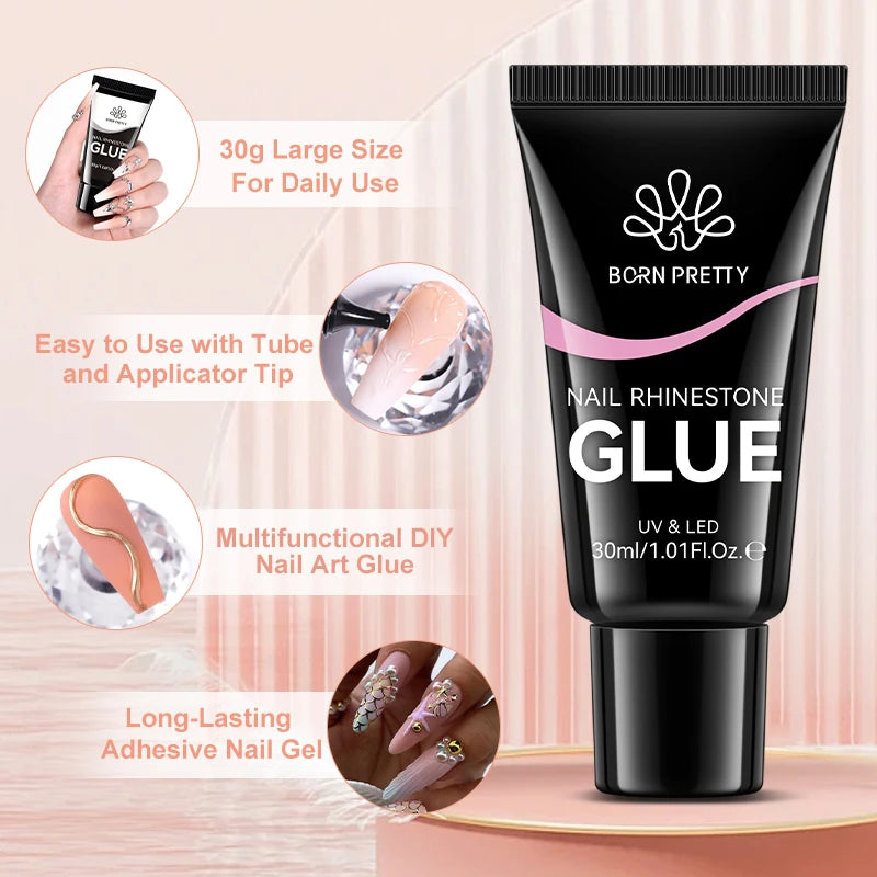 30ml Rhinestone Glue Gel: Elevate Your Nail Art Game