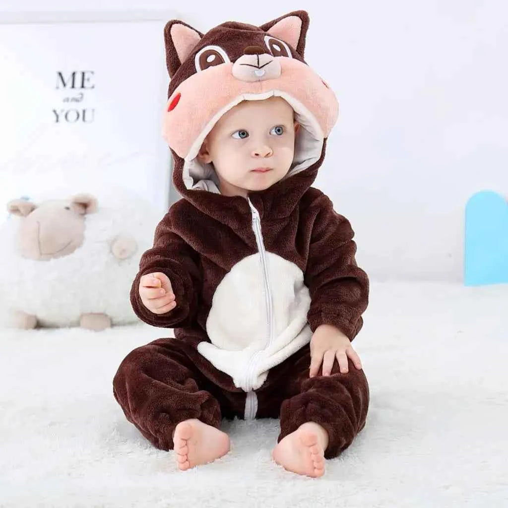 Cozy Unicorn & Dinosaur Baby Rompers for Boys & Girls