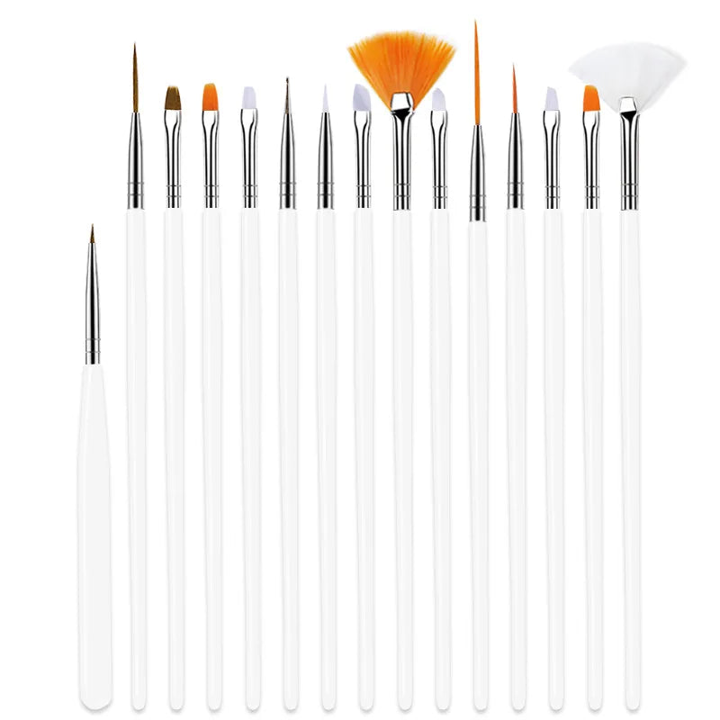 Precision Nail Art Brush Set: 5/20 Pcs for Masterful Designs