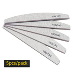 Precision Half Moon Nail File Buffer - 100/180 Grit