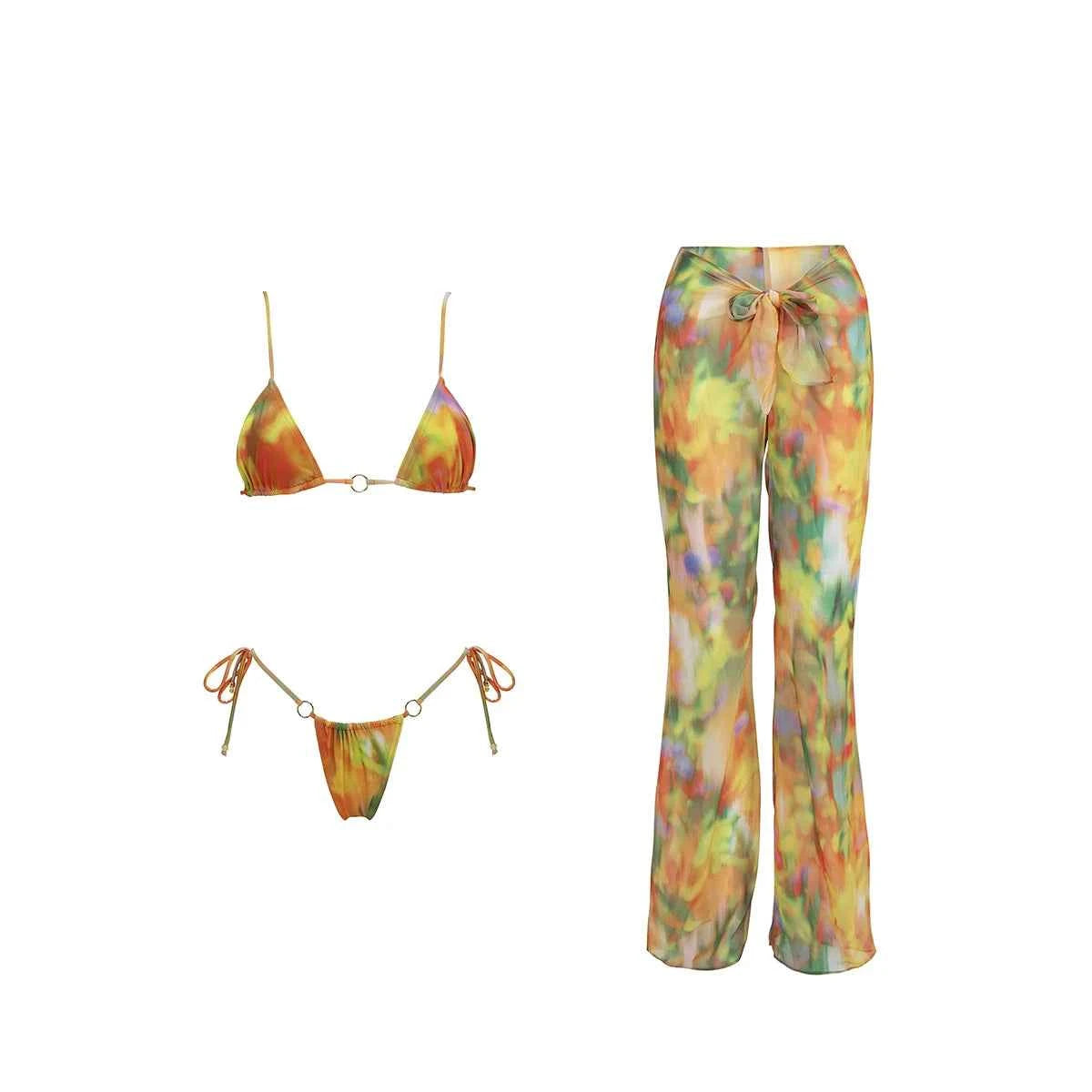 Stylish 3-Piece Bikini Set for the Perfect Beach Look