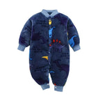 Cozy Flannel Infant Jumpsuit for Newborns 0-18 Months