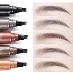 Four Fork Eyebrow Pencil: Natural & Waterproof Colors
