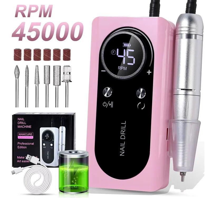 Precision Nail Drill Set for Professional Home Manicures
