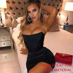 Elegant Glitter Bodycon Mini Dress for Summer Nights