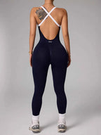 Seamless Yoga Jumpsuit: Quick-Dry Fitness Essential