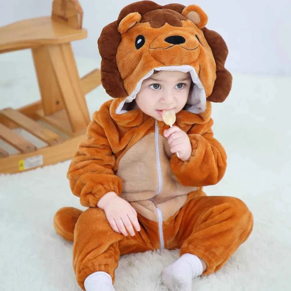 Cozy Unicorn & Dinosaur Baby Rompers for Boys & Girls