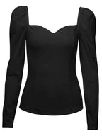 Slim Fit Square Neck Blouse for Effortless Elegance
