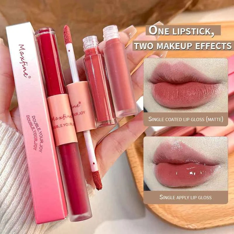 Long-Lasting Double End Lip Gloss: Gloss & Matte Finish