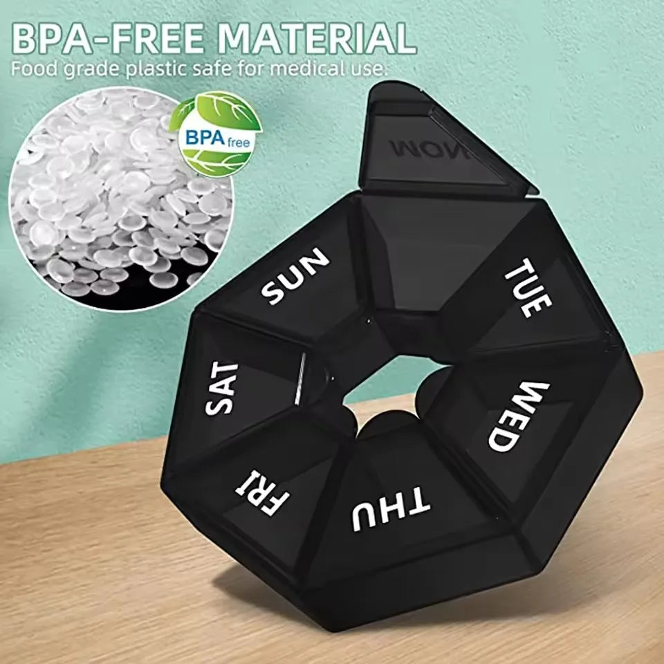 Portable Pill Storage Box: Perfect for Travel & Daily Needs