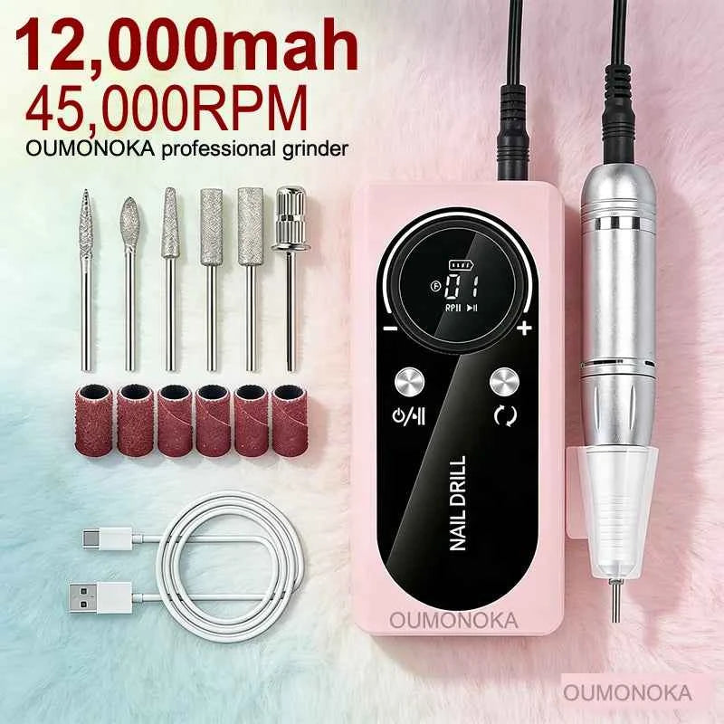 Precision Nail Drill Set for Professional Home Manicures