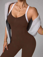 Seamless Yoga Jumpsuit: Quick-Dry Fitness Essential