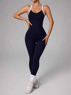 Seamless Yoga Jumpsuit: Quick-Dry Fitness Essential