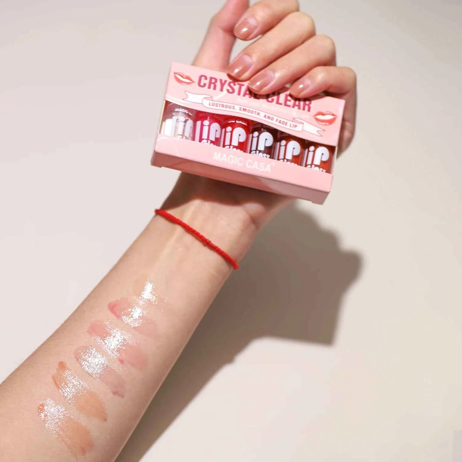 Hydrating Jelly Lip Oil Set: 6pcs for Smooth, Shiny Lips