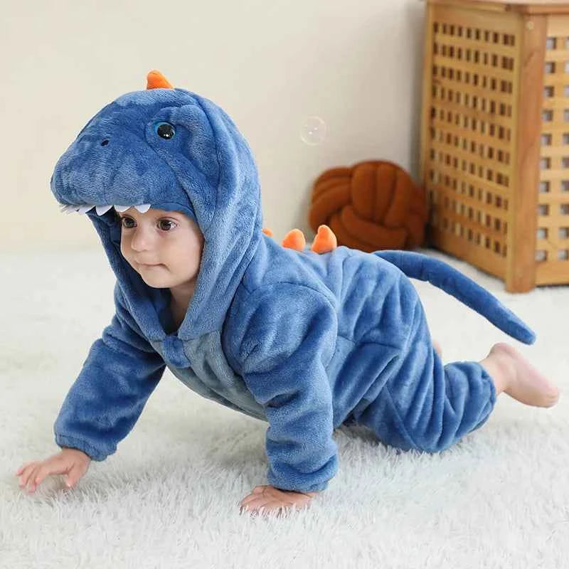 Cozy Unicorn & Dinosaur Baby Rompers for Boys & Girls