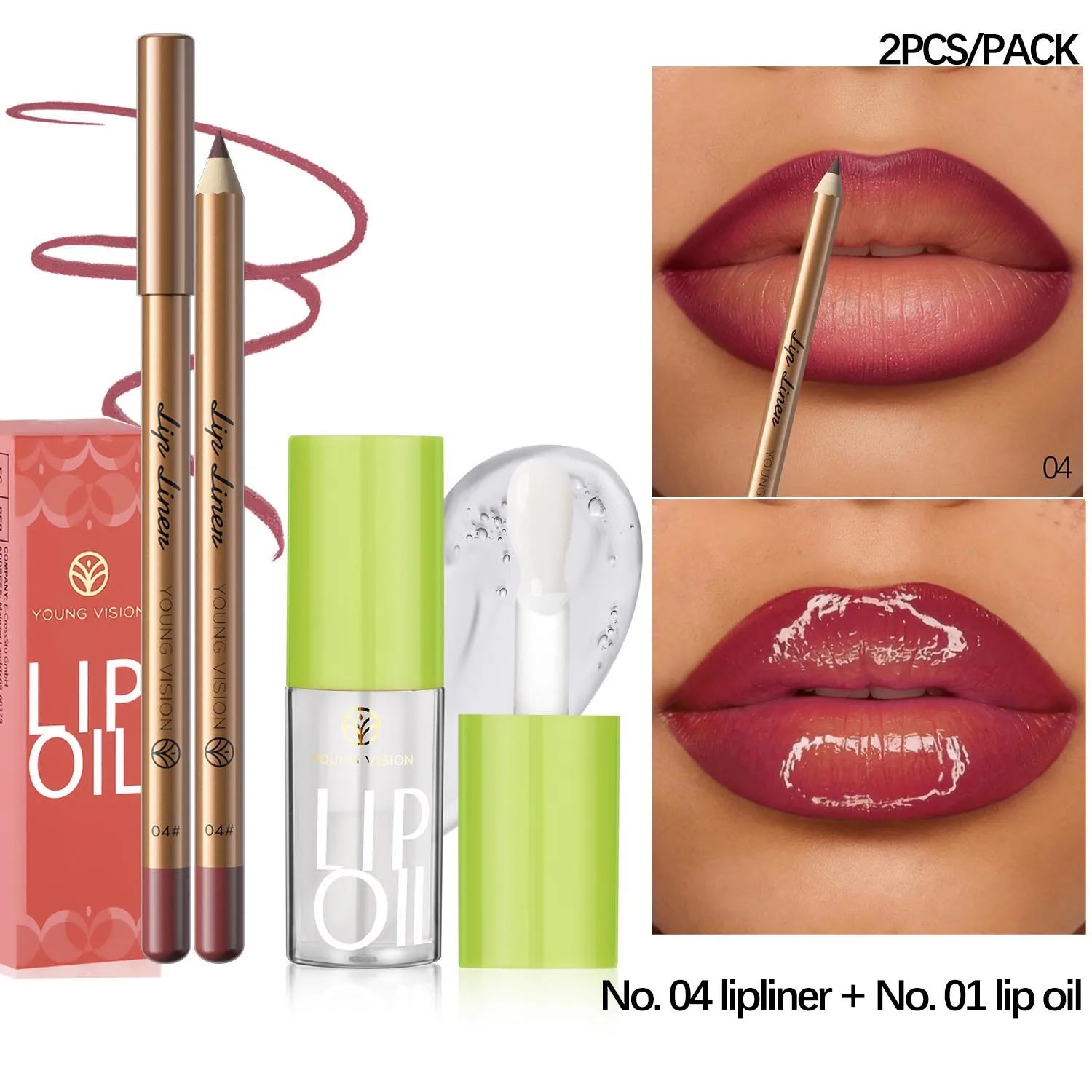 Elevate Your Look: USHAS 12-Color Lipstick & Liner Duo
