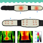 Adjustable Tourmaline Magnetic Therapy Back Support Belt