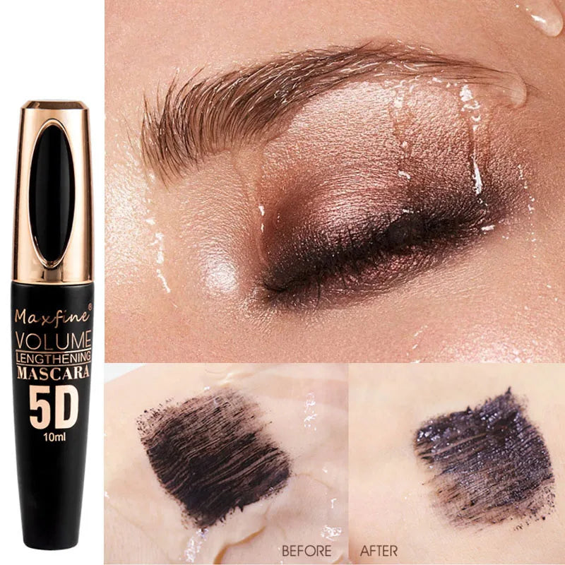 5D Waterproof Eye Black: Smudge-Proof & Curly Perfection