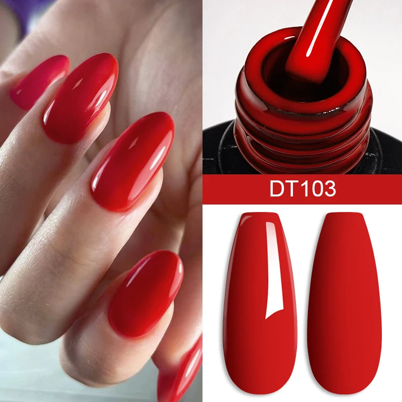 Crystal Red Soak-Off UV Gel - Nail Art Essential