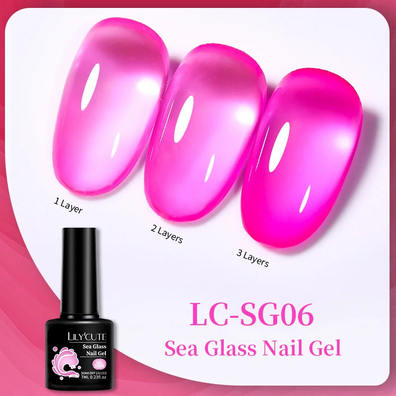 Vibrant LILYCUTE 129 Colors Gel Polish - 7ML Perfection