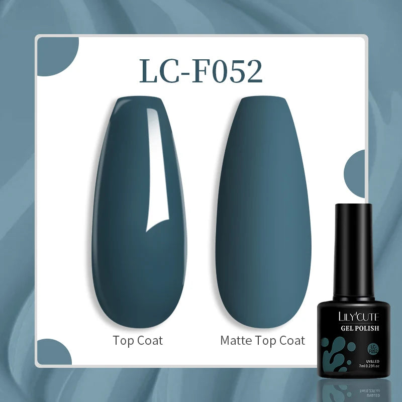 Vibrant LILYCUTE 129 Colors Gel Polish - 7ML Perfection
