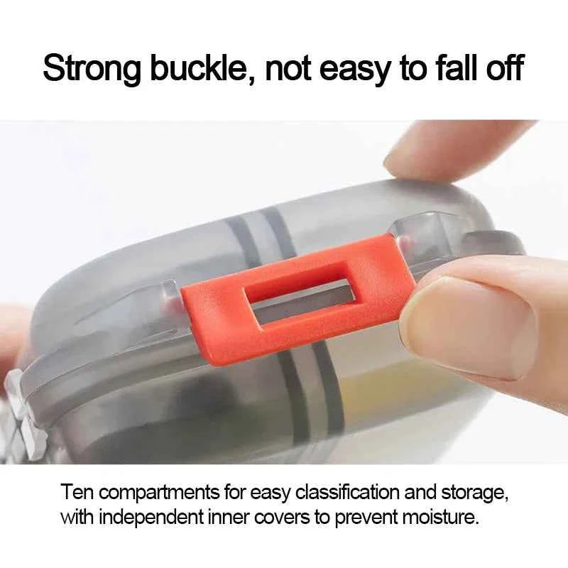 Portable Pill Storage Box: Perfect for Travel & Daily Needs