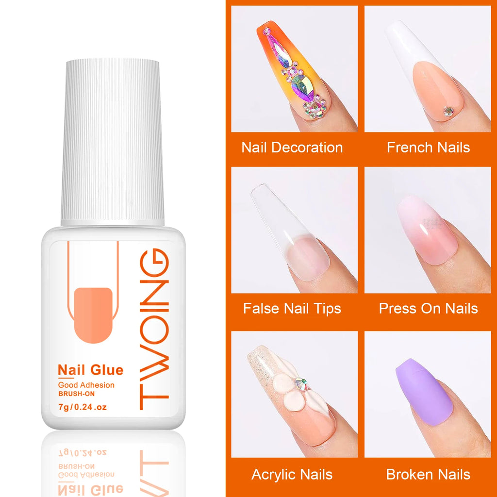 Ultra-Strong 7g Nail Glue for Lasting False Nail Adhesion