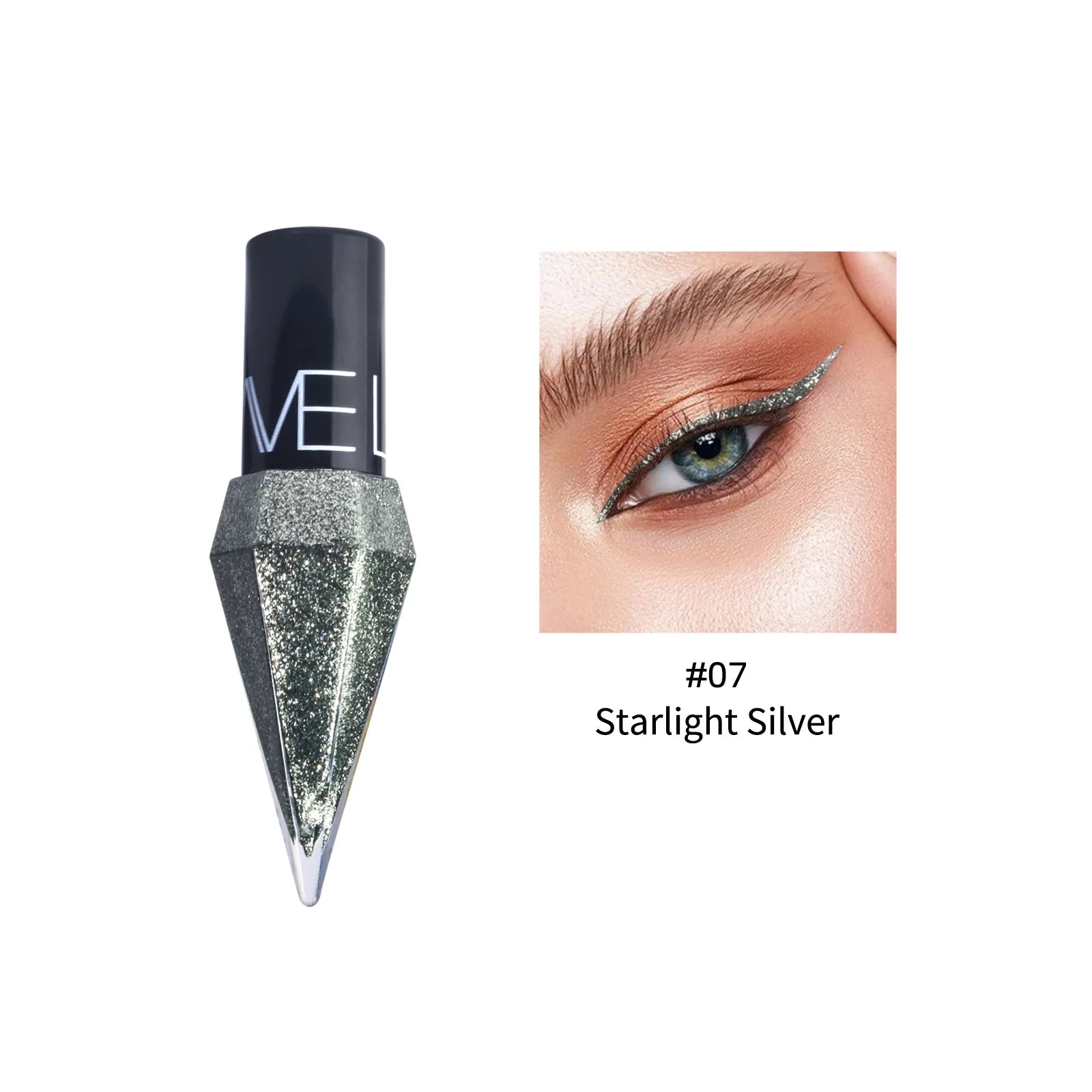 Diamond Sparkling Liquid Eyeliner: Quick-Dry & Waterproof
