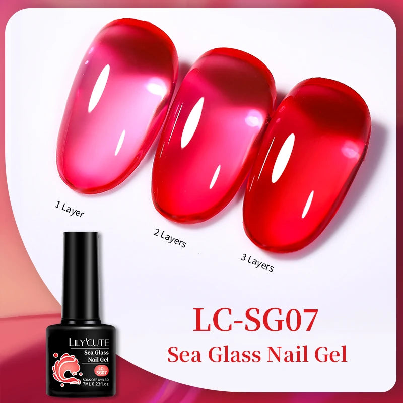 Vibrant LILYCUTE 129 Colors Gel Polish - 7ML Perfection