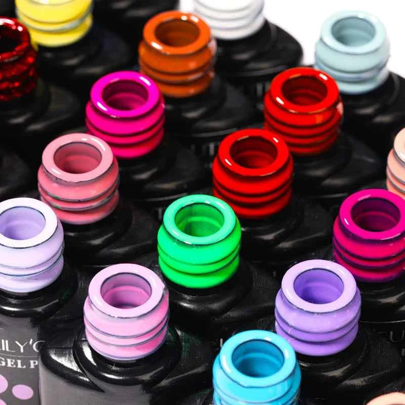Vibrant LILYCUTE 129 Colors Gel Polish - 7ML Perfection