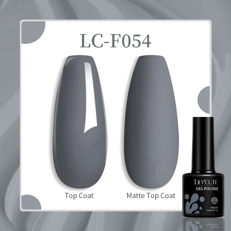 Vibrant LILYCUTE 129 Colors Gel Polish - 7ML Perfection