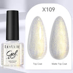 Vibrant LILYCUTE 129 Colors Gel Polish - 7ML Perfection