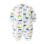 Cozy Flannel Infant Jumpsuit for Newborns 0-18 Months