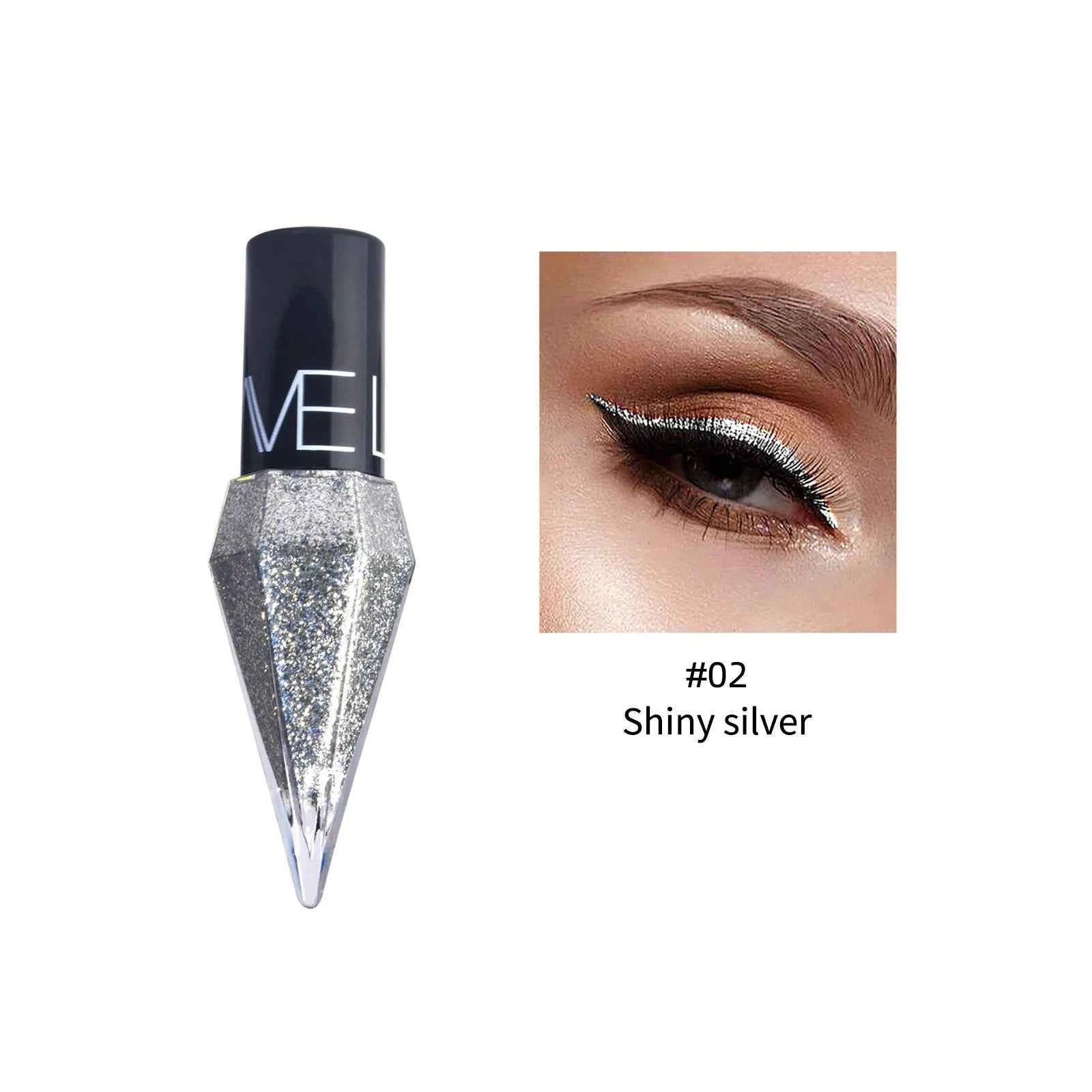 Diamond Sparkling Liquid Eyeliner: Quick-Dry & Waterproof