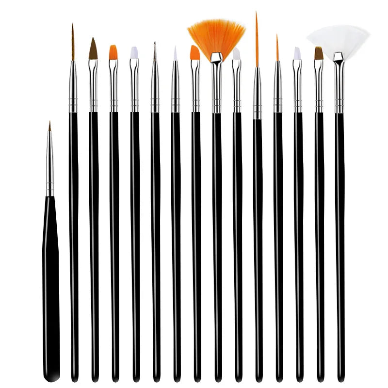 Precision Nail Art Brush Set: 5/20 Pcs for Masterful Designs