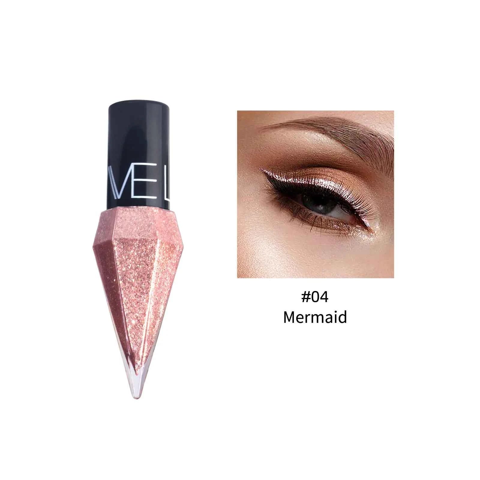Diamond Sparkling Liquid Eyeliner: Quick-Dry & Waterproof