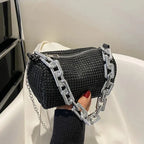 Elegant Glitter Chain Mini Crossbody Purse for Women