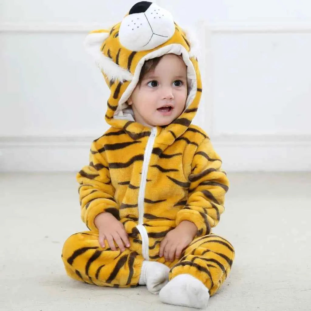Cozy Unicorn & Dinosaur Baby Rompers for Boys & Girls